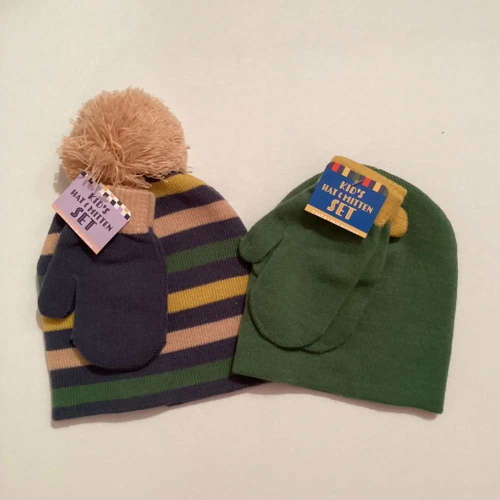 4/$15 🌻 NWT Children’s Winter Hat & Mittens Sets - 2 Sets - 6 Pieces